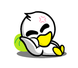 the name of the duck is a garta. sticker #5178443