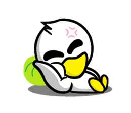 the name of the duck is a garta. sticker #5178443