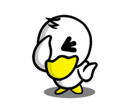 the name of the duck is a garta. sticker #5178448