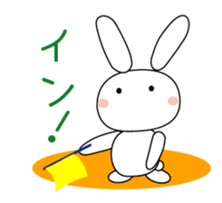 Volleyball rabbit 2 sticker #5179215