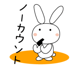 Volleyball rabbit 2 sticker #5179217