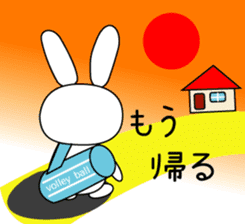 Volleyball rabbit 2 sticker #5179220