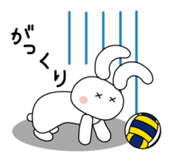 Volleyball rabbit 2 sticker #5179223