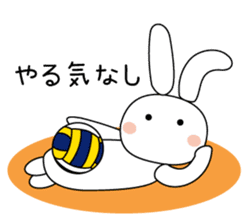 Volleyball rabbit 2 sticker #5179227
