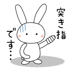 Volleyball rabbit 2 sticker #5179229