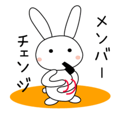 Volleyball rabbit 2 sticker #5179230