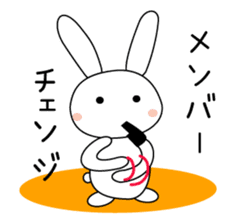 Volleyball rabbit 2 sticker #5179230