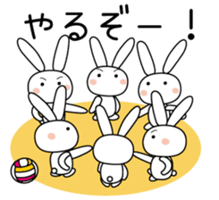 Volleyball rabbit 2 sticker #5179241