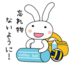 Volleyball rabbit 2 sticker #5179246