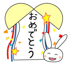 Volleyball rabbit 2 sticker #5179250