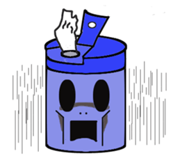 Tissue paper man and friends sticker #5179302