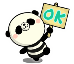 The striped PANDA sticker #5179932