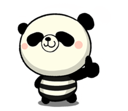 The striped PANDA sticker #5179933