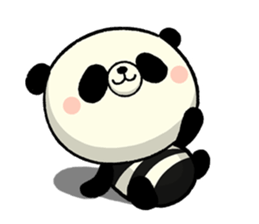 The striped PANDA sticker #5179936