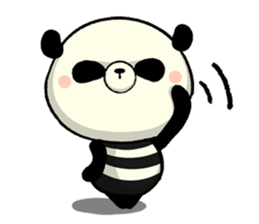 The striped PANDA sticker #5179937