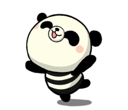 The striped PANDA sticker #5179944