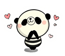 The striped PANDA sticker #5179945