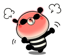 The striped PANDA sticker #5179955