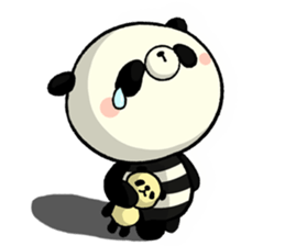 The striped PANDA sticker #5179958