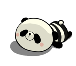 The striped PANDA sticker #5179960