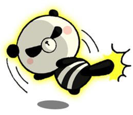 The striped PANDA sticker #5179966