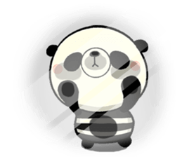 The striped PANDA sticker #5179968