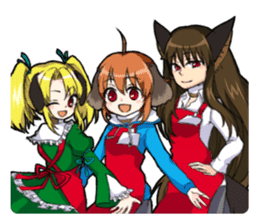 PC1's Character Wanko, Urara & Hitomi sticker #5182107