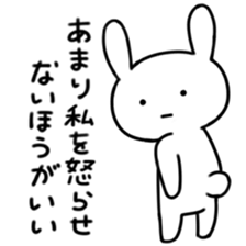Deadpan rabbit sticker #5182901