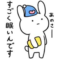 Deadpan rabbit sticker #5182916