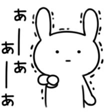 Deadpan rabbit sticker #5182919