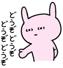 Deadpan rabbit sticker #5182923