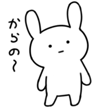 Deadpan rabbit sticker #5182925