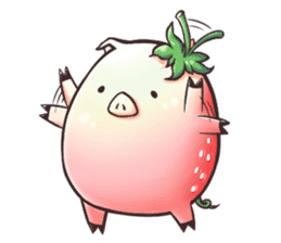Strawberry Pig sticker #5183652