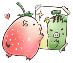 Strawberry Pig sticker #5183655