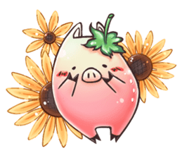 Strawberry Pig sticker #5183656