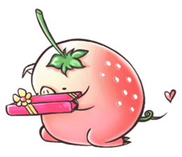 Strawberry Pig sticker #5183659