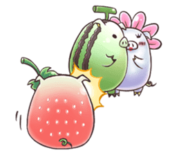 Strawberry Pig sticker #5183661