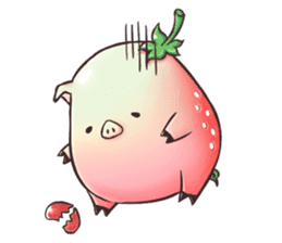 Strawberry Pig sticker #5183662