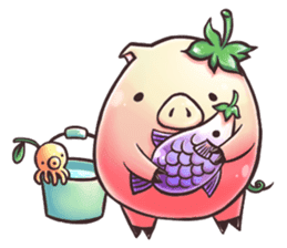 Strawberry Pig sticker #5183676