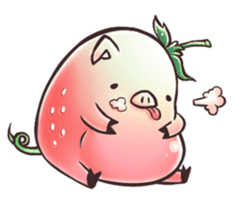 Strawberry Pig sticker #5183682
