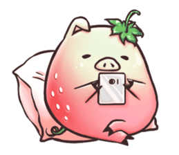 Strawberry Pig sticker #5183683