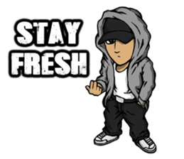 JEY-J (The Hip-Hop Artist) English ver. sticker #5183800