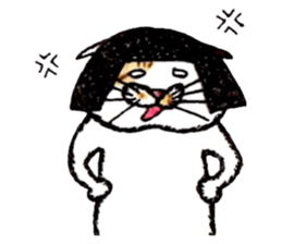 Bobbed hair cat 2. sticker #5184101
