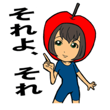 Vegetables and fruits (kawaii) sticker #5184132