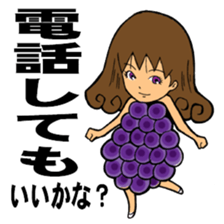 Vegetables and fruits (kawaii) sticker #5184136