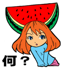 Vegetables and fruits (kawaii) sticker #5184139