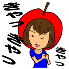 Vegetables and fruits (kawaii) sticker #5184145