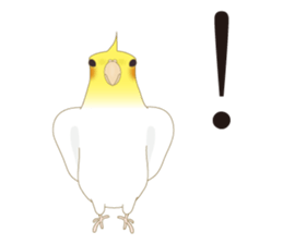 Surreal Cockatiel sticker sticker #5184660
