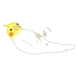 Surreal Cockatiel sticker sticker #5184665