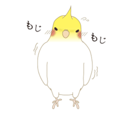 Surreal Cockatiel sticker sticker #5184666